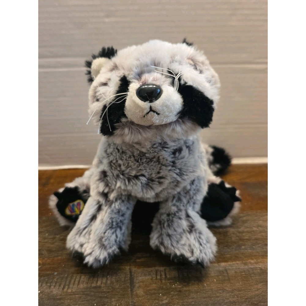 Ganz Webkinz Raccoon 7" Stuffed Animal Plush Gray Black No Code Retired